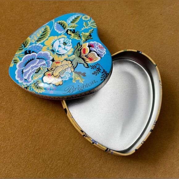 Brighton Jewelry Tin Heart Gift Trinket Box - Picture 2 of 8